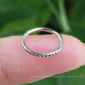 Hot selling ASTM F136 Titanium simple high polished nose body piercing hoop ring